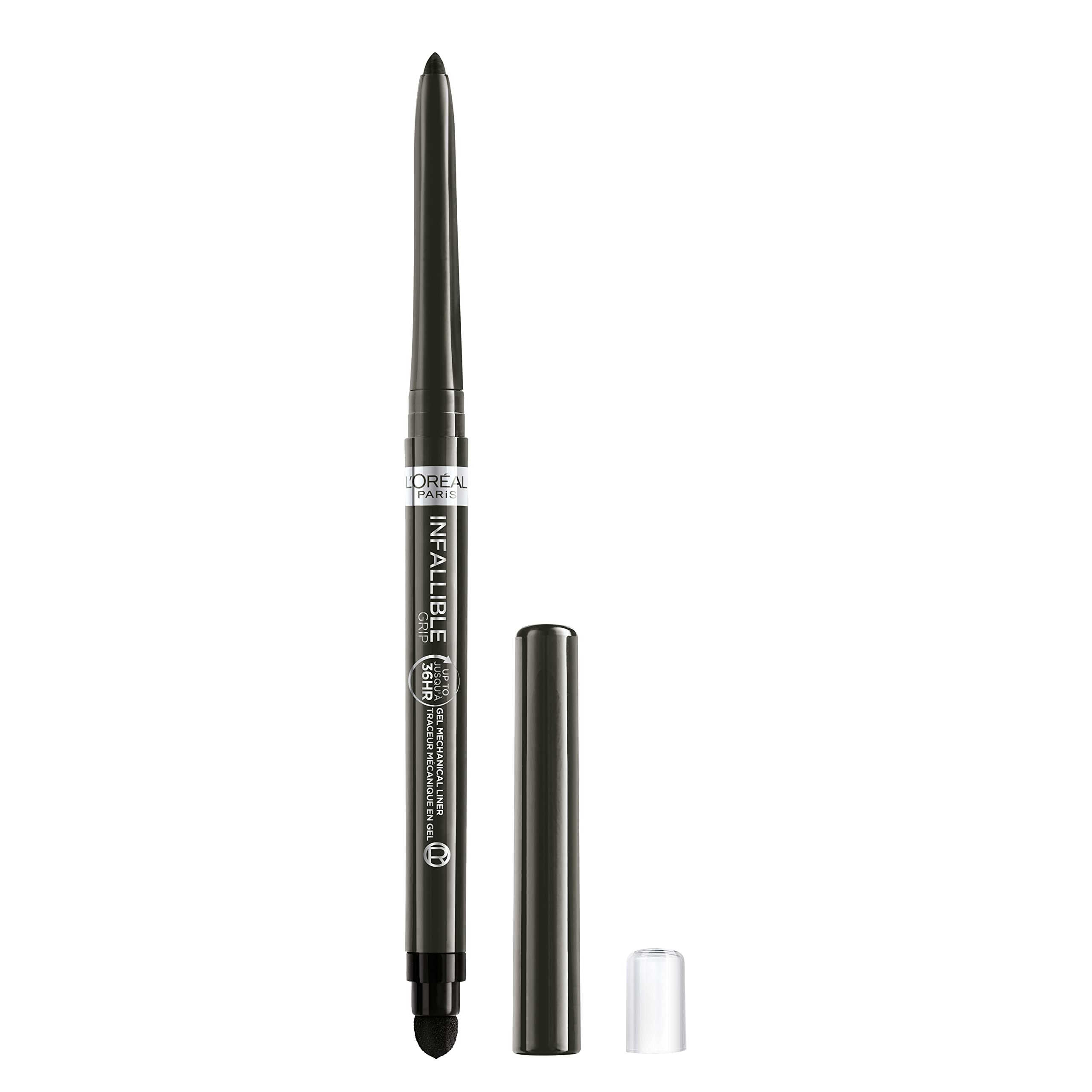 L'Oreal Paris Infallible Grip Gel Eyeliner in taupe grey pencil for precise, long-lasting definition.