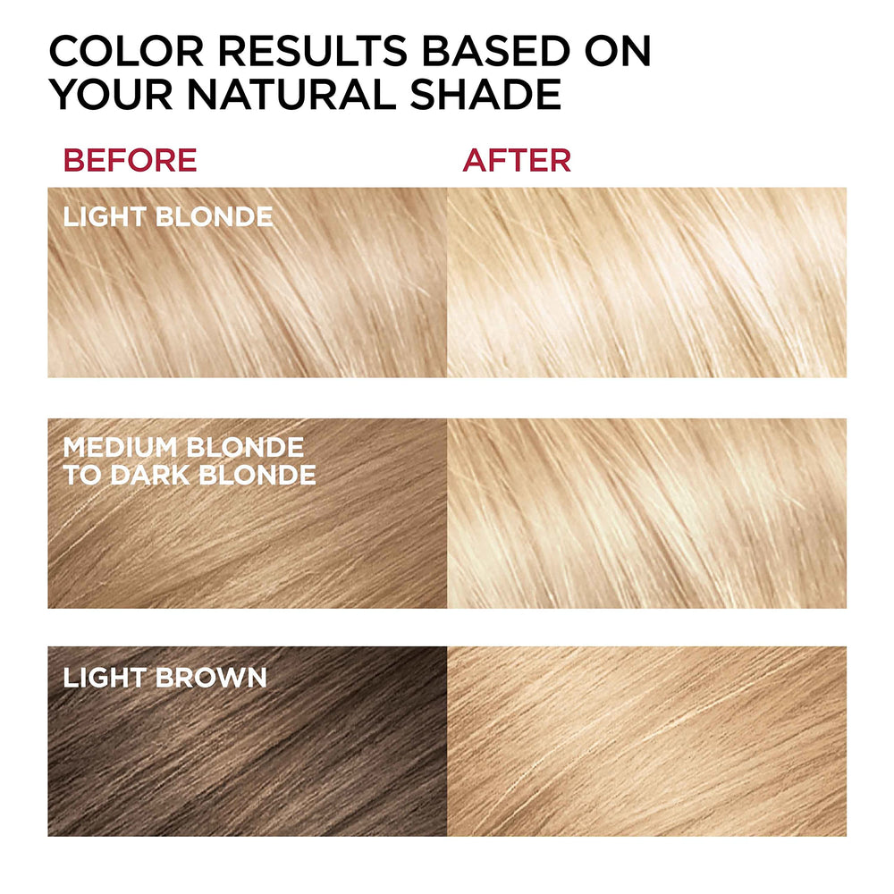 LB01 Extra Light Ash Blonde swatch showing cool ash tone