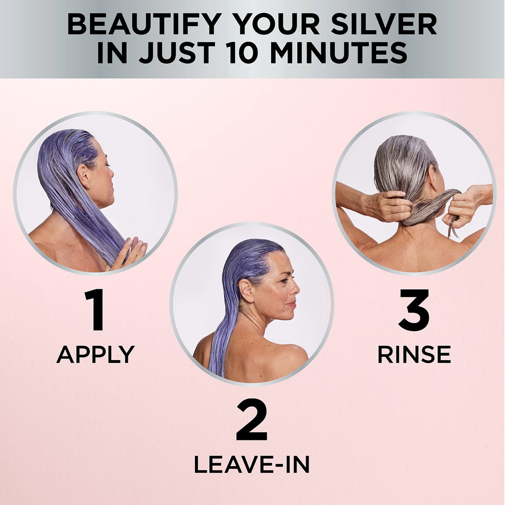 L'Oreal Paris Le Color Gloss weekly routine for maintaining gray tones.