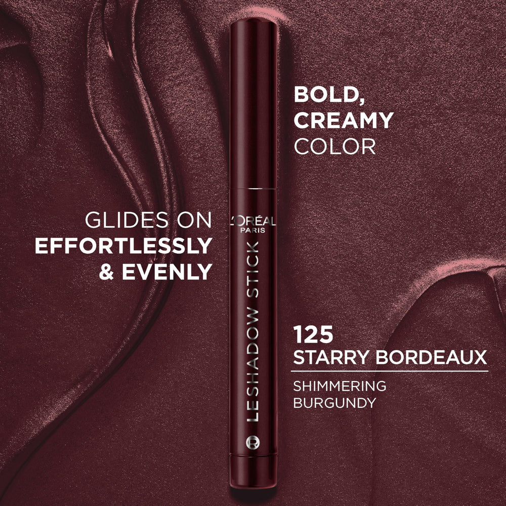 Close-up of creamy texture on L'Oreal Paris Le Shadow Stick for blending