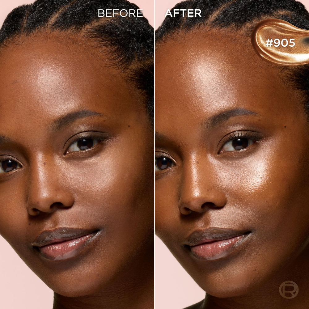 L'Oreal Paris Lumi Glotion face application enables seamless blend and natural radiance