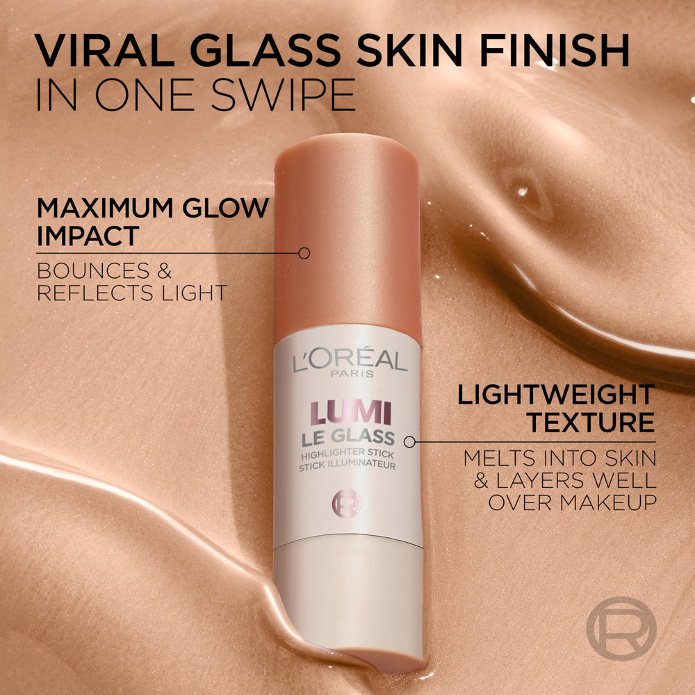 L'Oreal Paris Lumi Le Glass Stick Pink Ballet is lightweight and blends over makeup