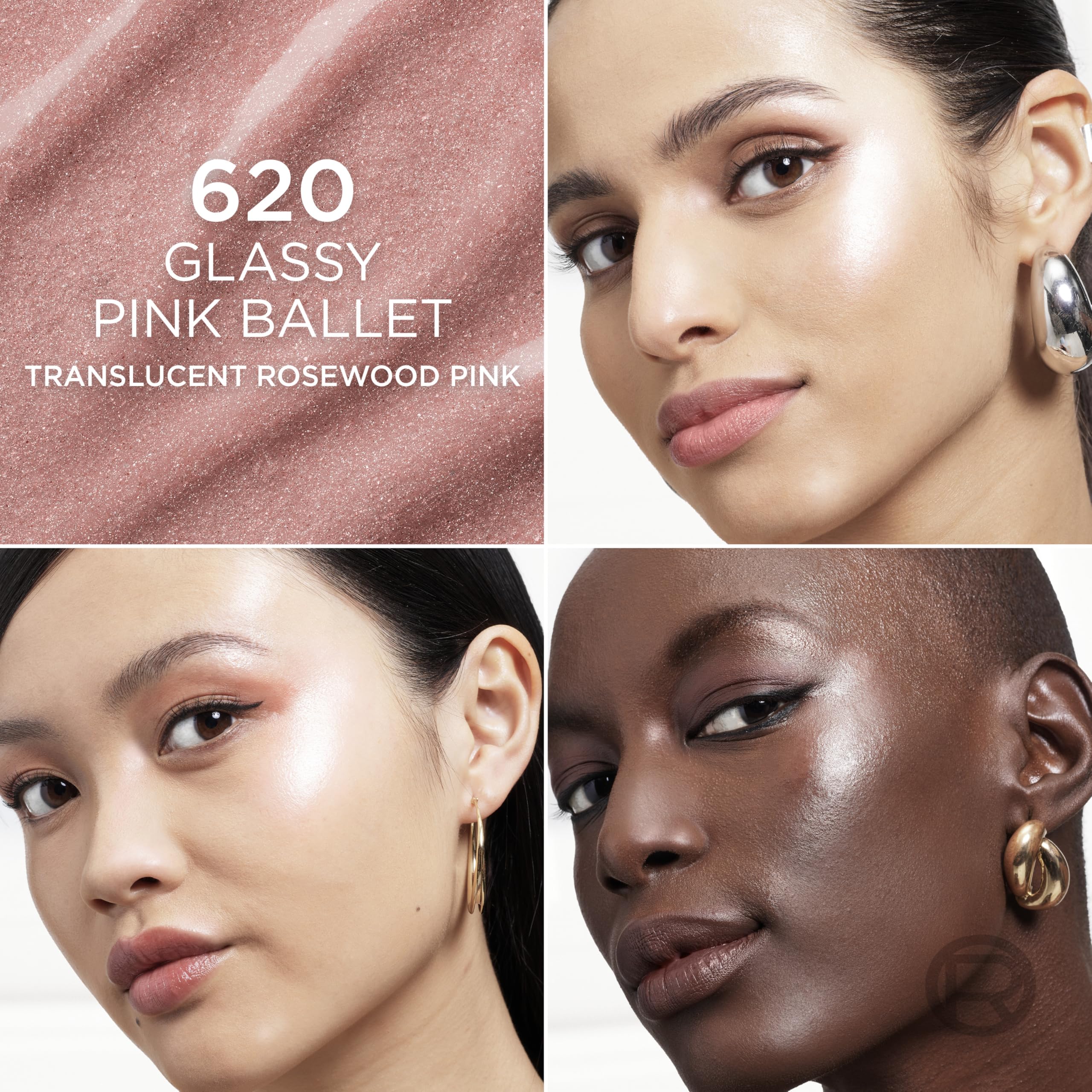 L'Oreal Paris Lumi Le Glass Stick Pink Ballet adds neck and collarbone radiance