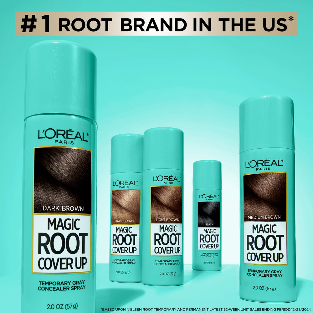 L'Oreal Paris Magic Root Cover Up works on all hair textures for flexible use.