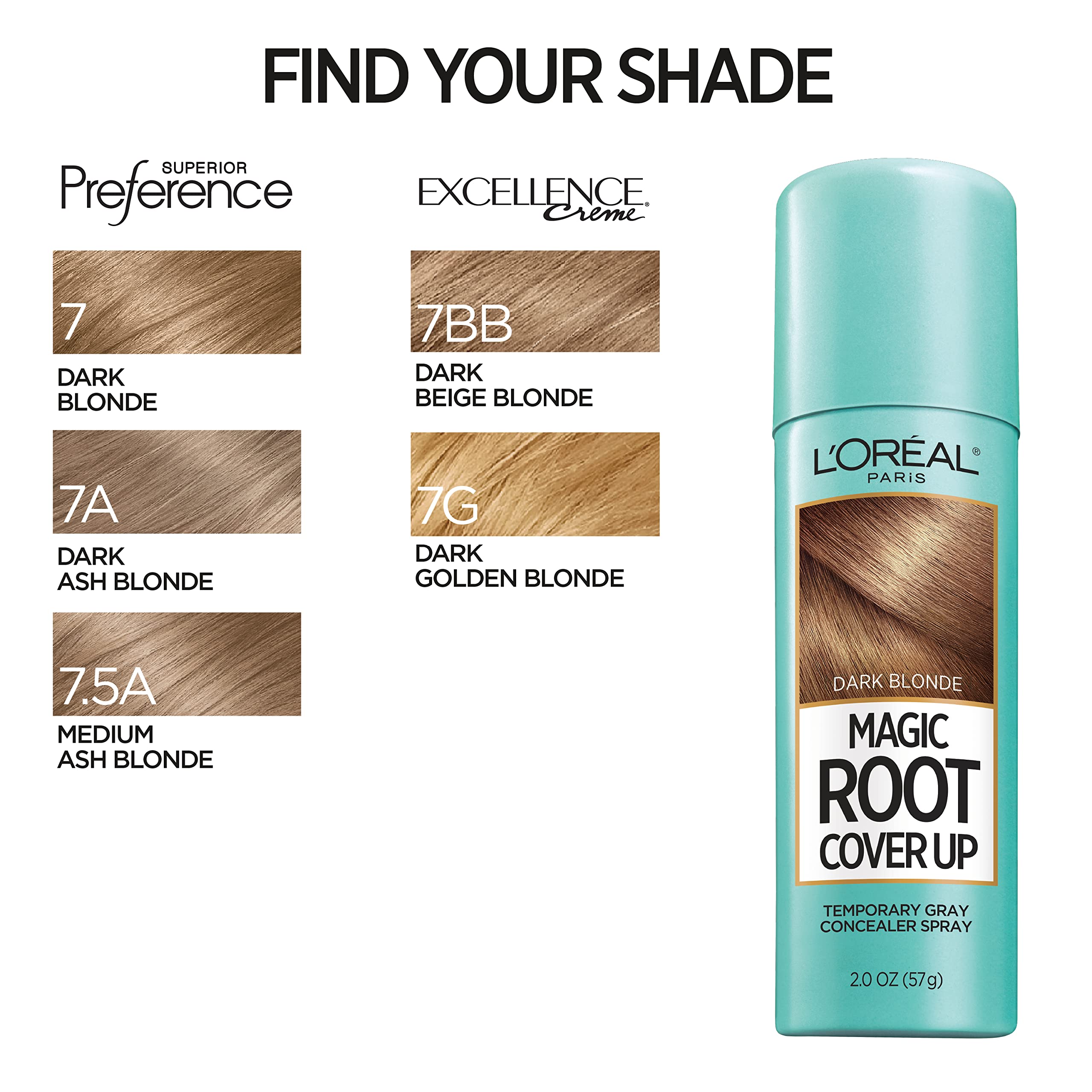 Natural-looking blend and coverage with L'Oreal Paris Magic Root Cover Up.