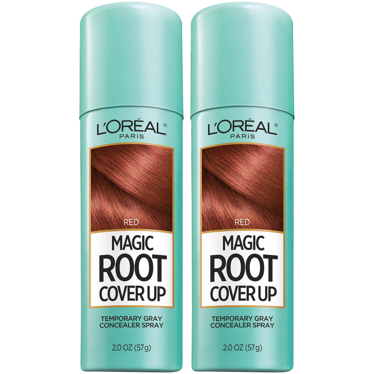 L'Oreal Paris Magic Root Cover-Up spray conceals gray roots quickly for a seamless look