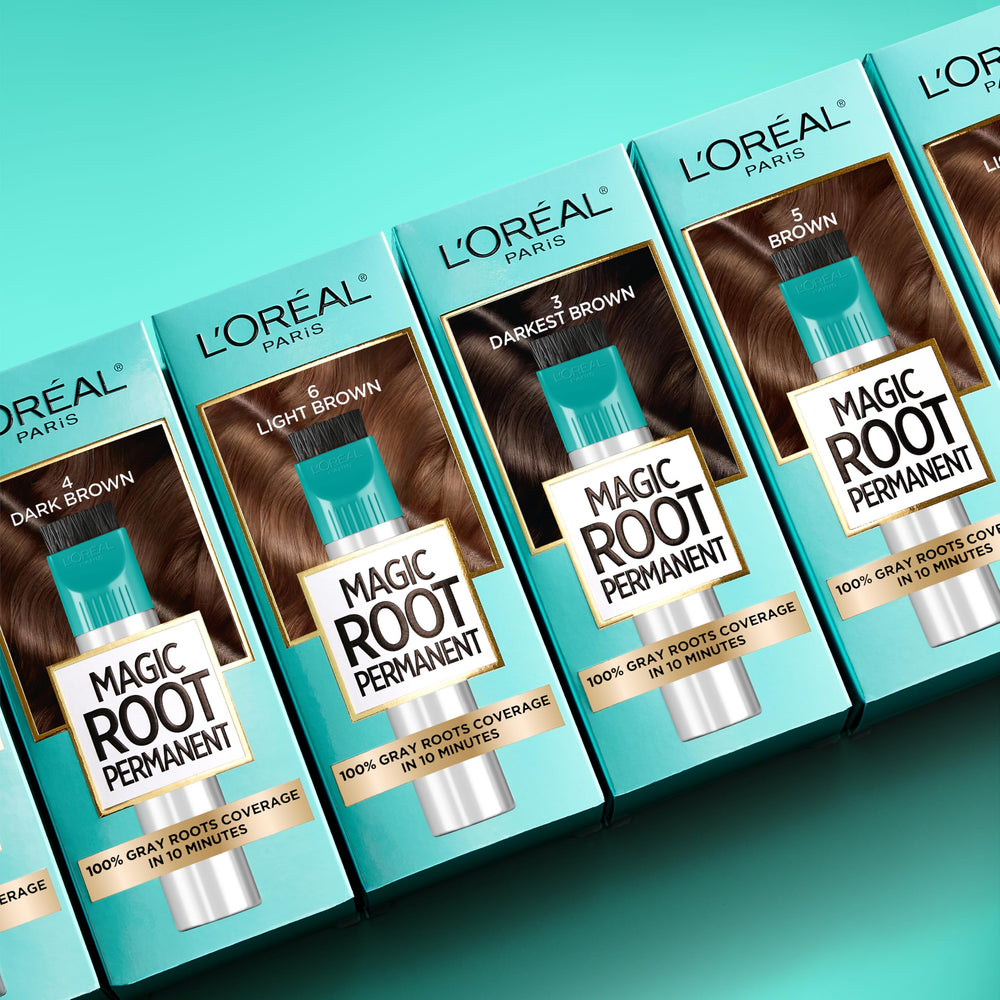 L'Oreal Paris Magic Root Permanent Hair Color aromatic scent for a pleasant dye experience.