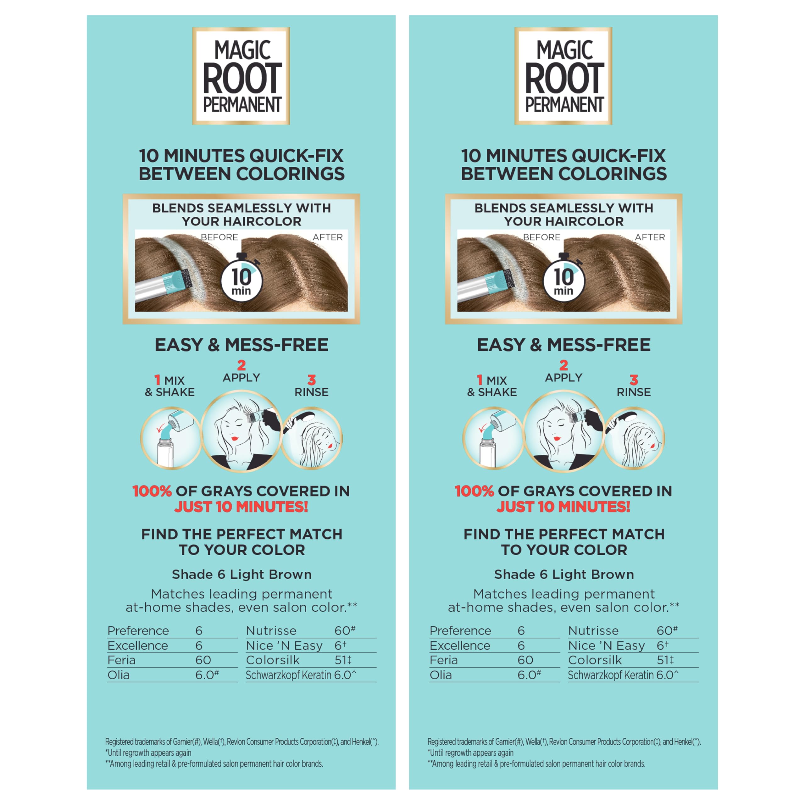 L'Oreal Paris Magic Root Permanent Hair Color root rescue application for between appointments.