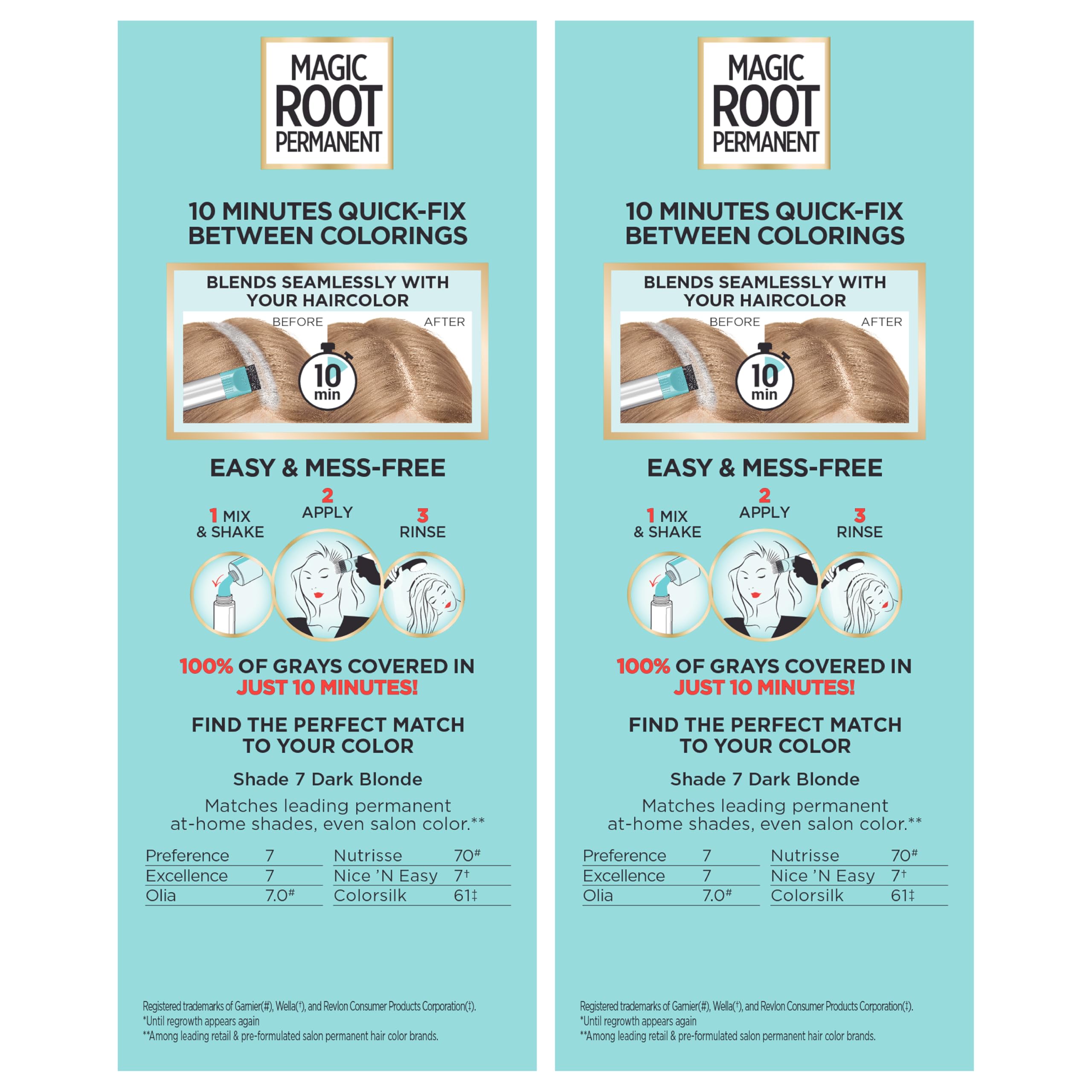 L’Oréal Paris Magic Root Rescue quick, convenient root touch-up to refresh color.