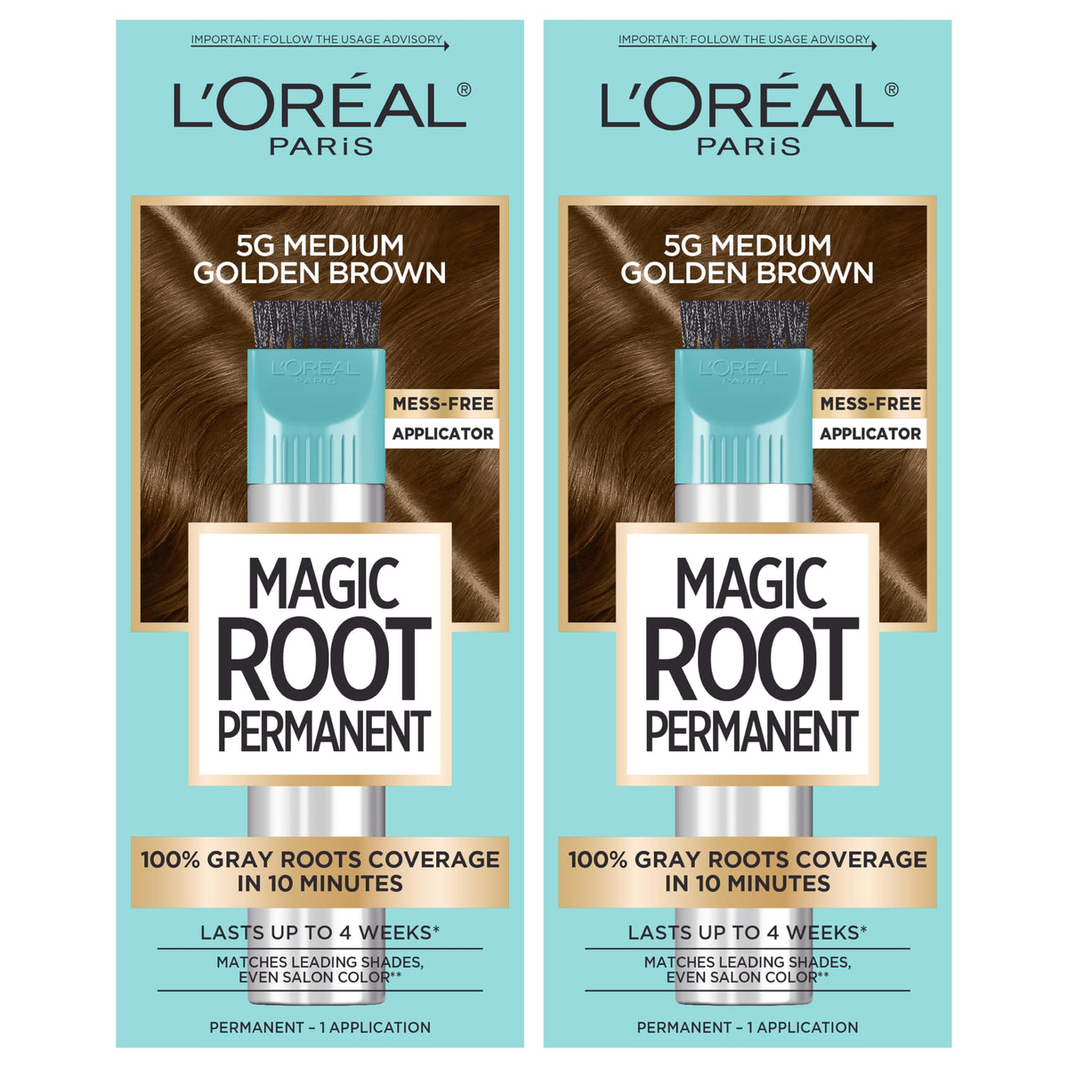 L'Oreal Paris Magic Root Rescue precision brush for fast gray coverage.