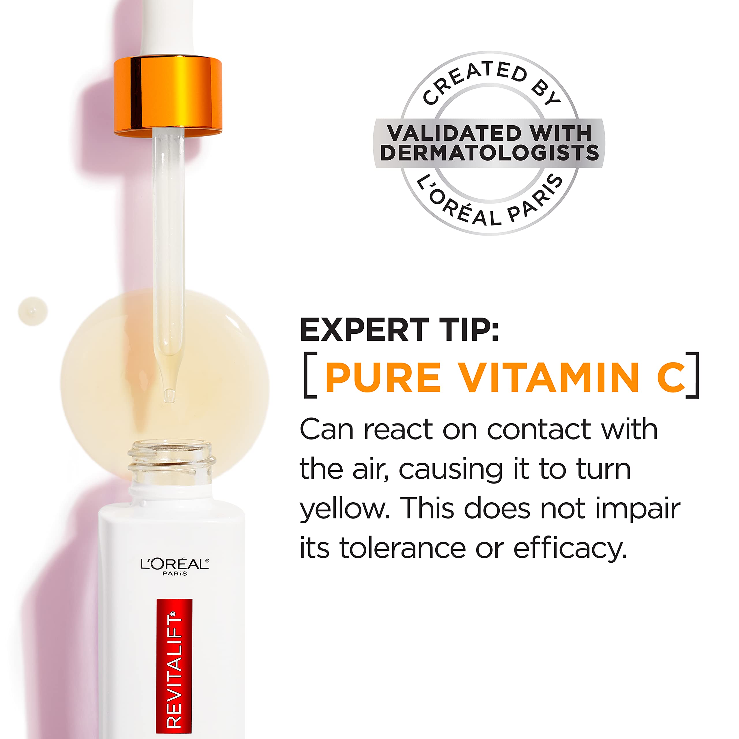 Pores look smoother after applying Revitalift serum