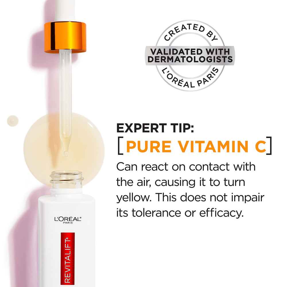 Pores look smoother after applying Revitalift serum