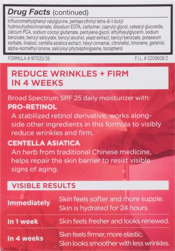 L’Oréal Paris Revitalift SPF25 shown in morning routine context for daytime use.