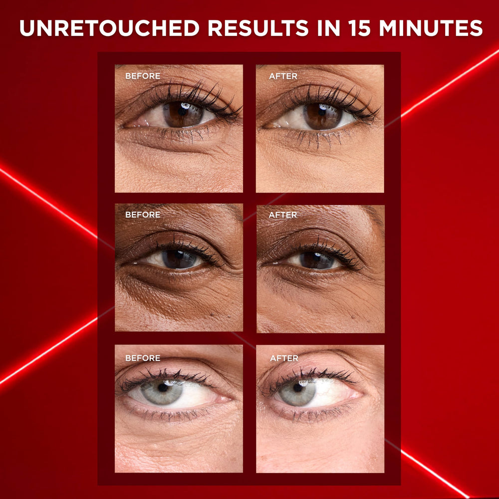 Close-up of Revitalift Eraser swirls indicating quick absorption and finish