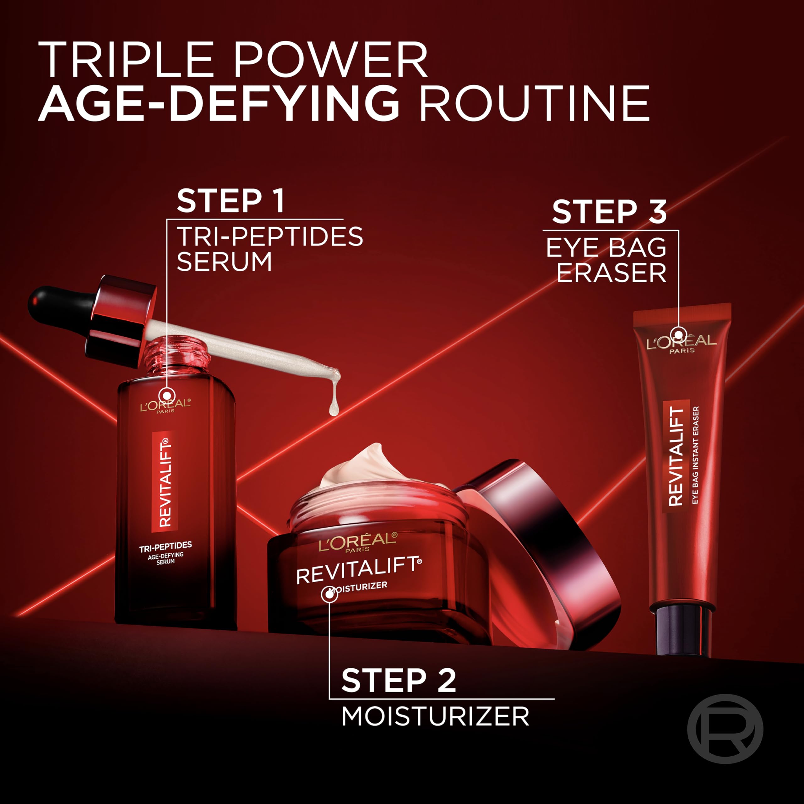 Under-eye area ready for makeup after applying Revitalift Eraser