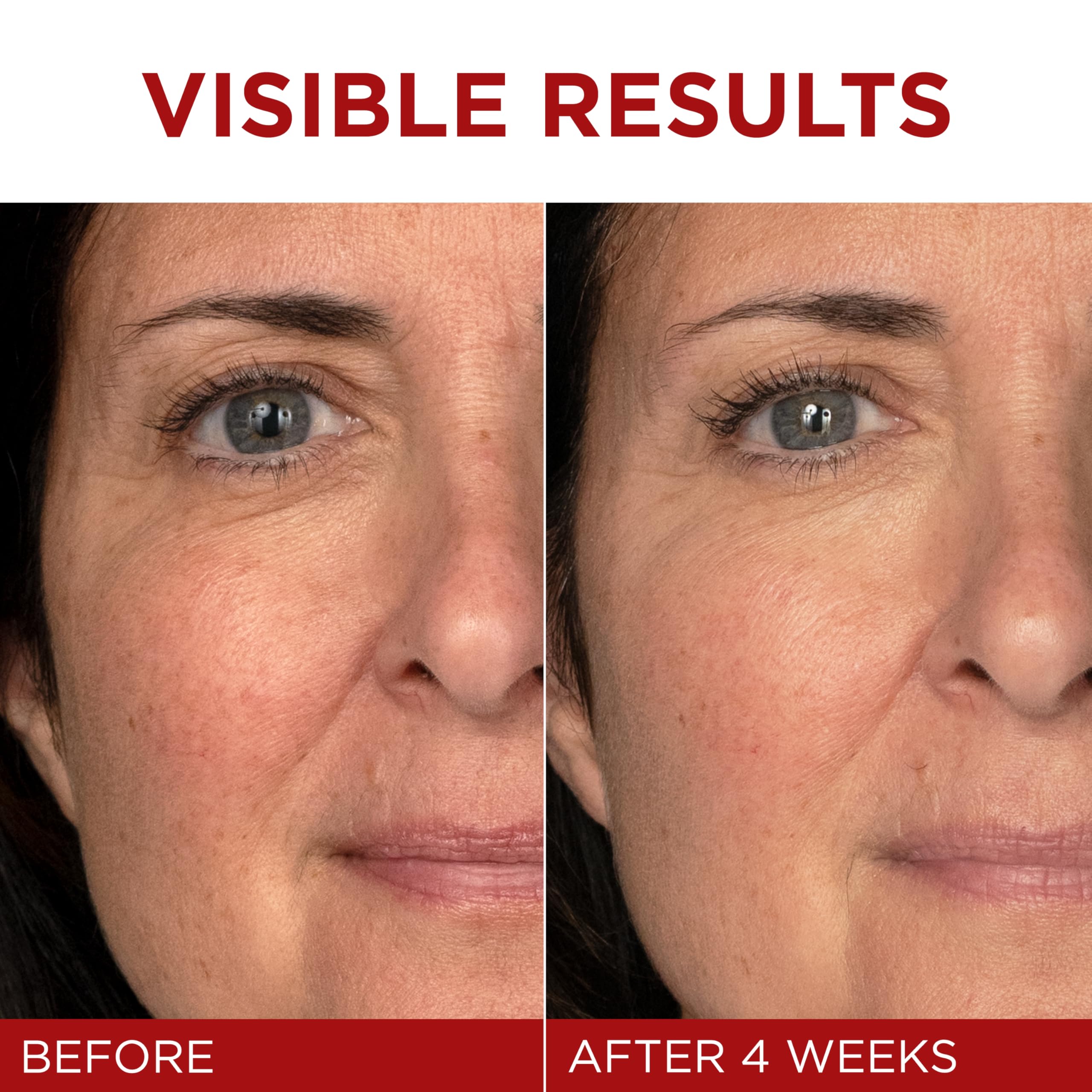 L'Oreal Paris Revitalift Triple Power face application absorbs well and works under makeup