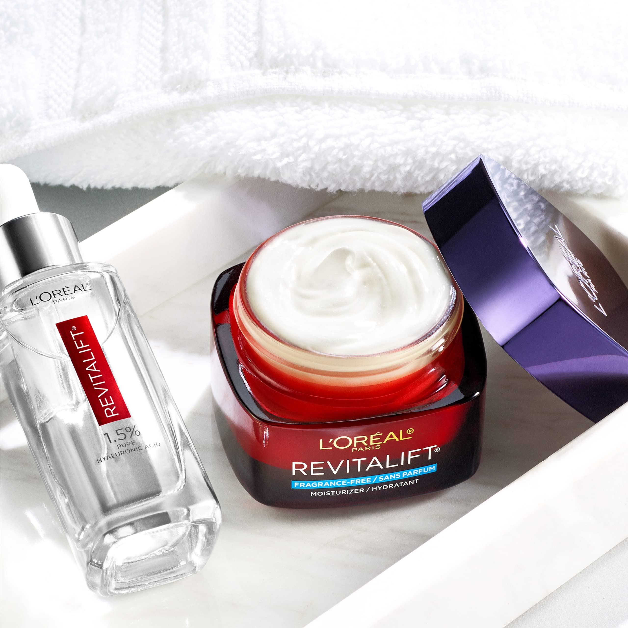 L'Oreal Paris Revitalift Triple Power fragrance free option suitable for sensitive skin