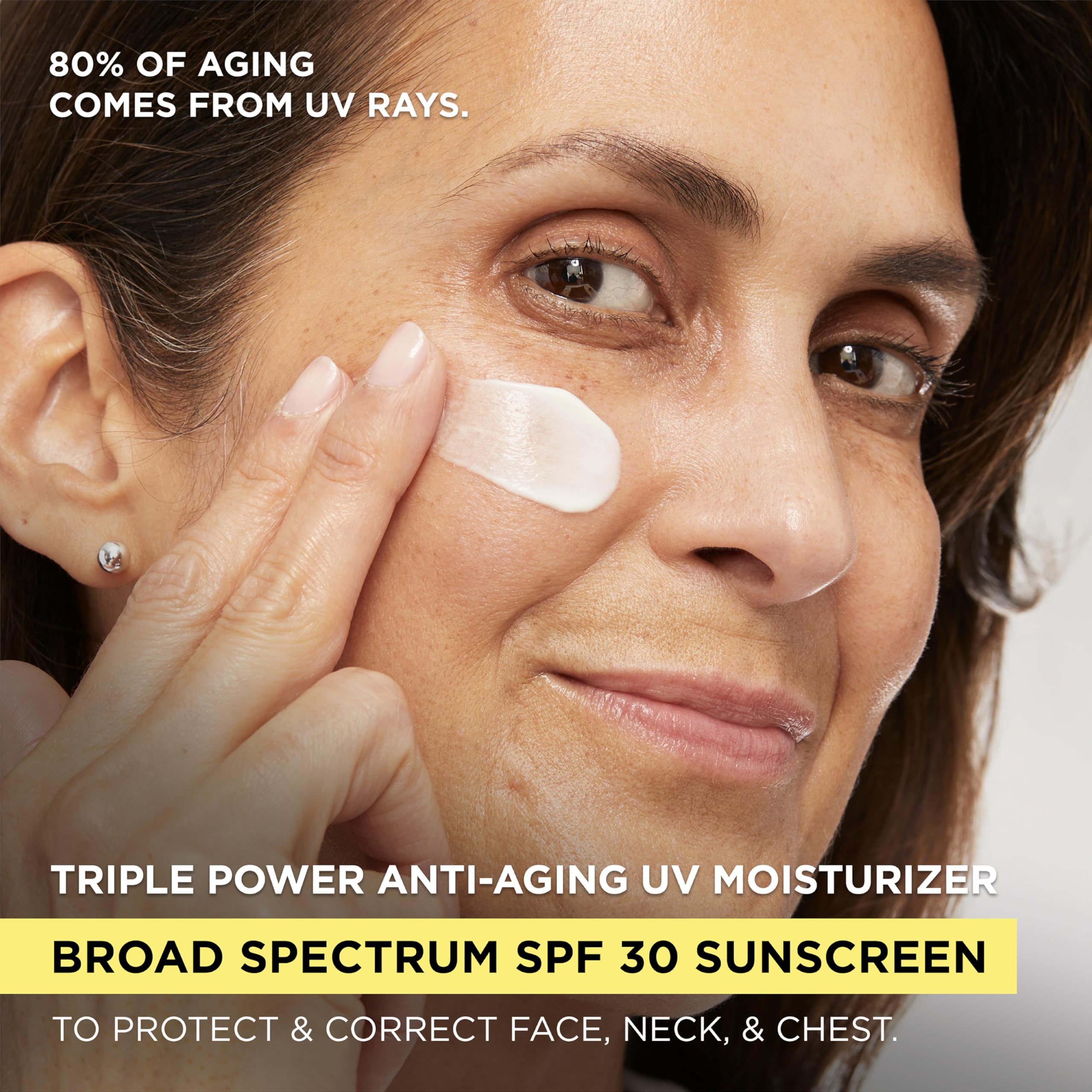 L'Oreal Paris Triple Power SPF 30 provides visible protection during daily activities.