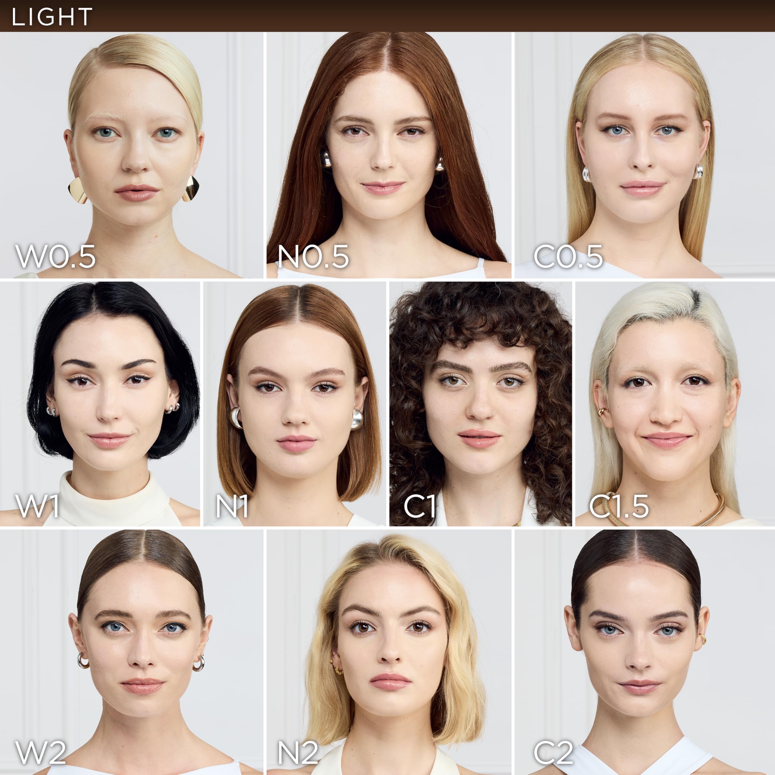 True Match on the face reveals a natural, skin-like finish.