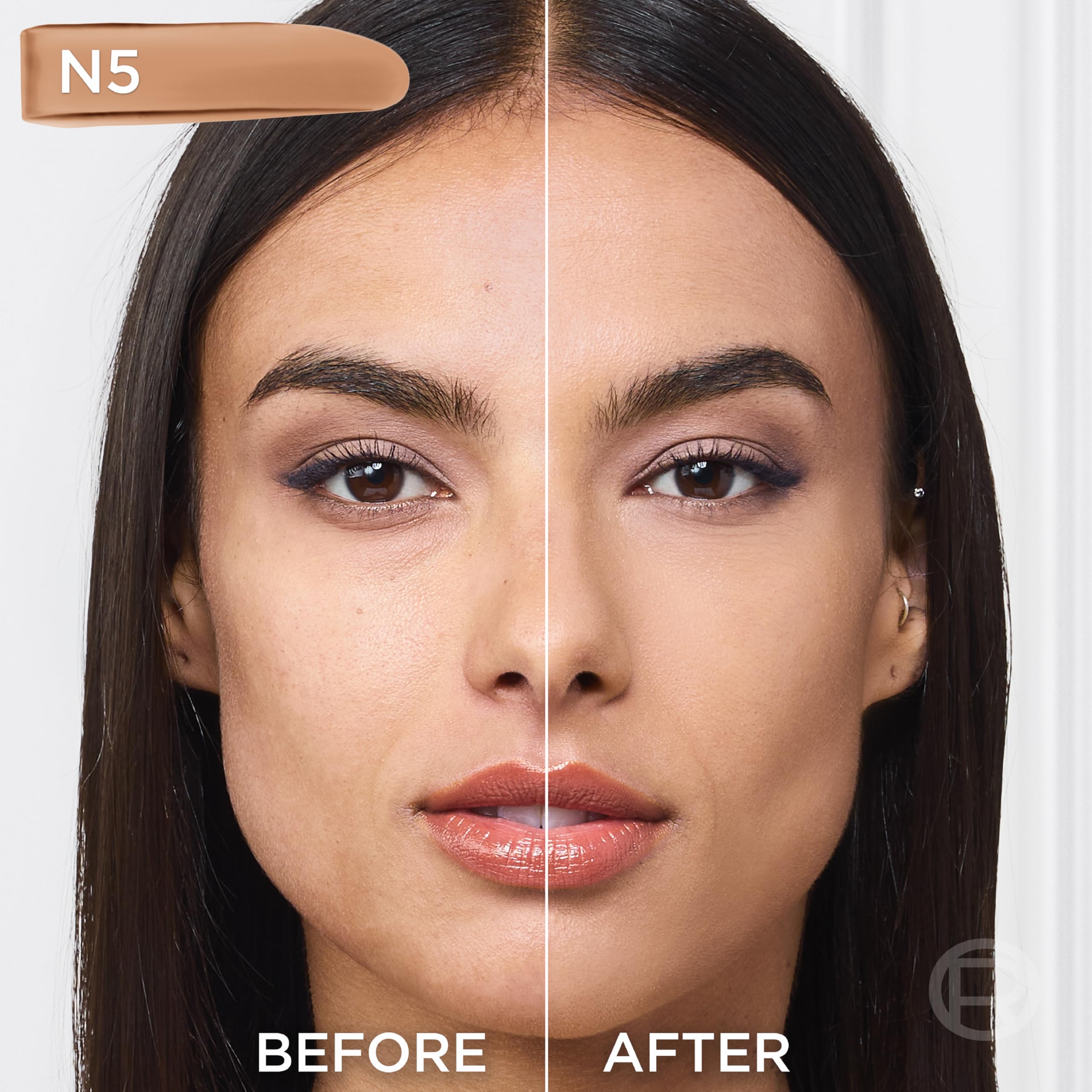 L'Oreal Paris True Match medium-coverage finish blends seamlessly with skin.
