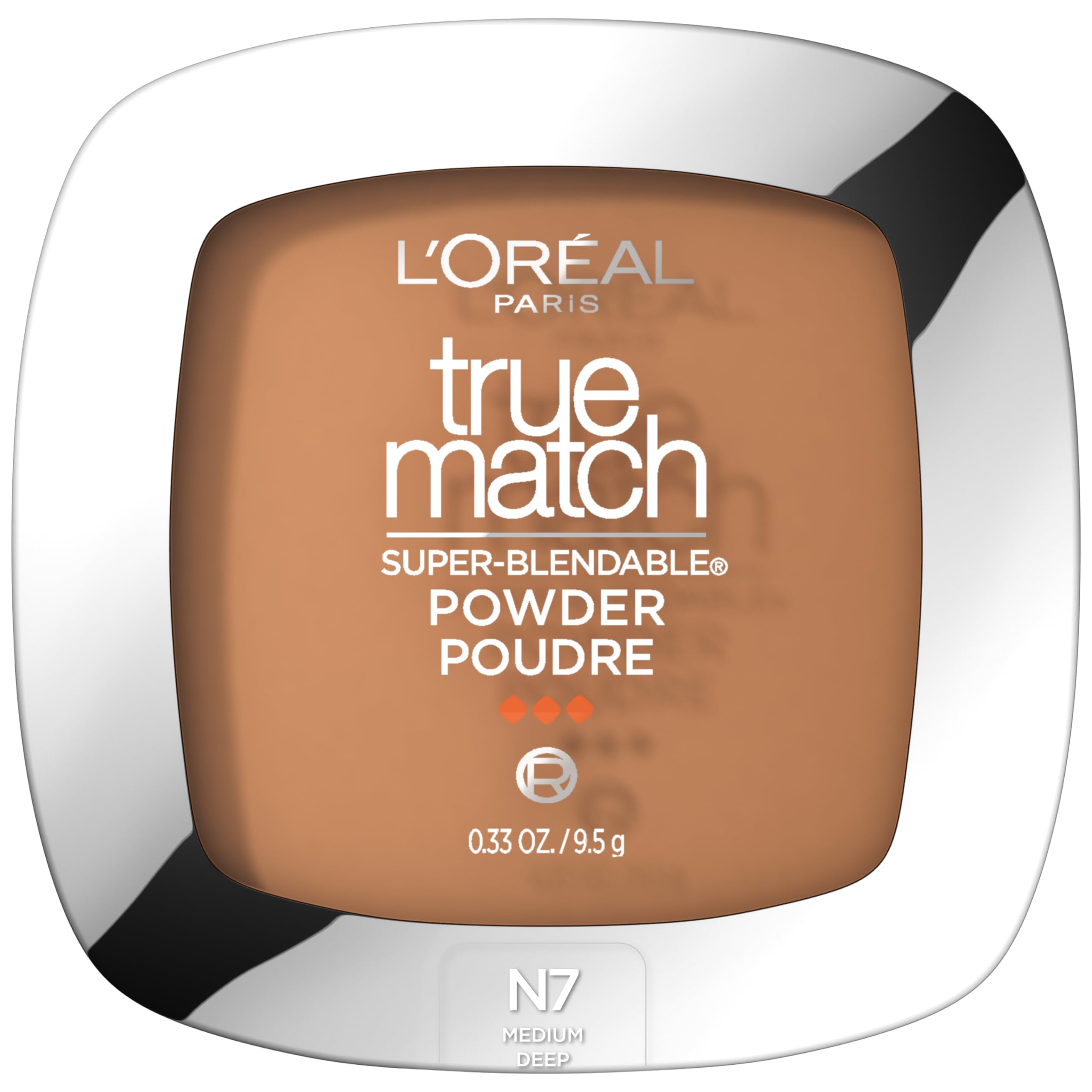 L'Oreal Paris True Match Powder compact delivers a natural finish for all-day wear.