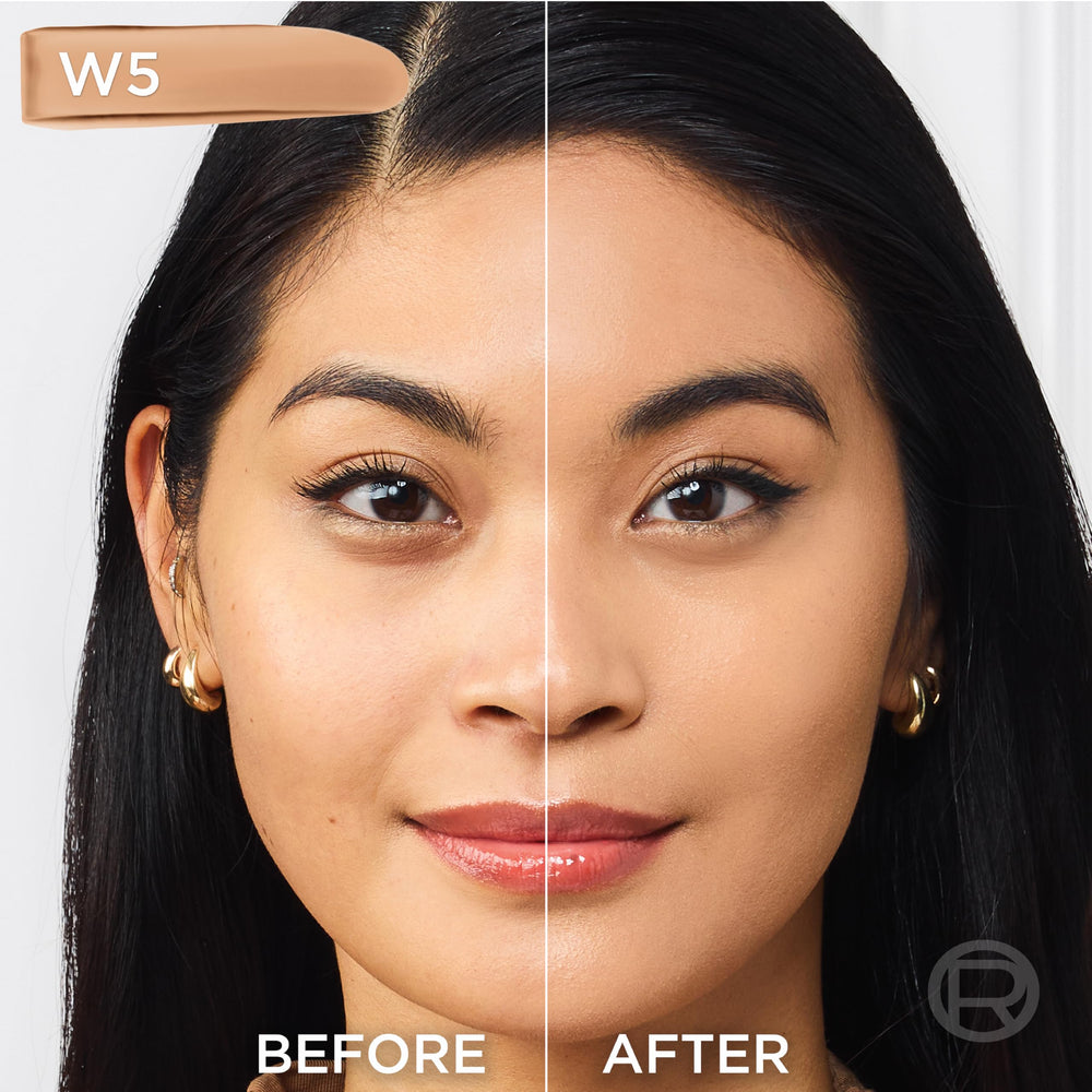 L'Oreal Paris True Match texture on skin demonstrates medium coverage and natural look.