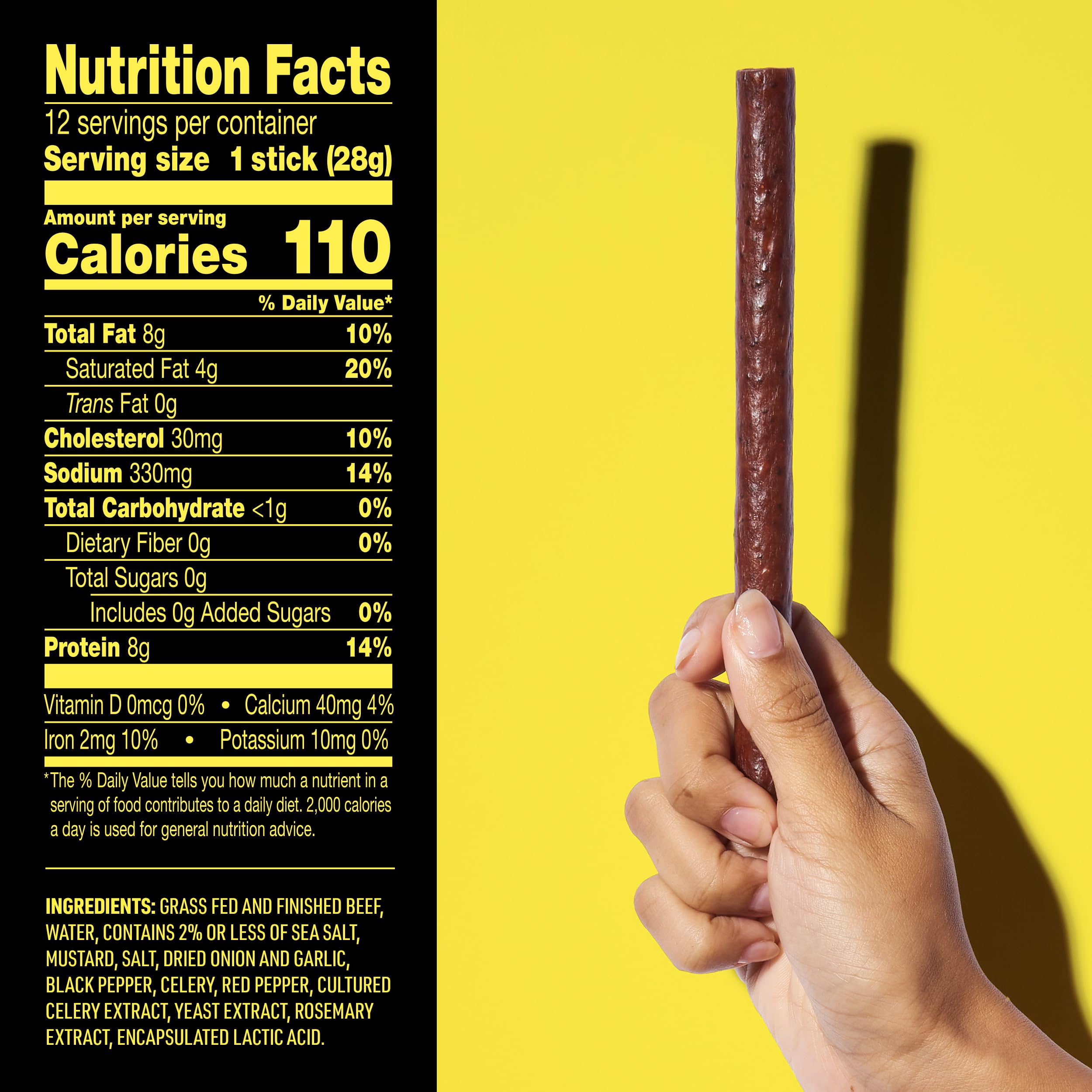 Lorissa's Kitchen Smoke Show sticks cross-section shows tender texture.