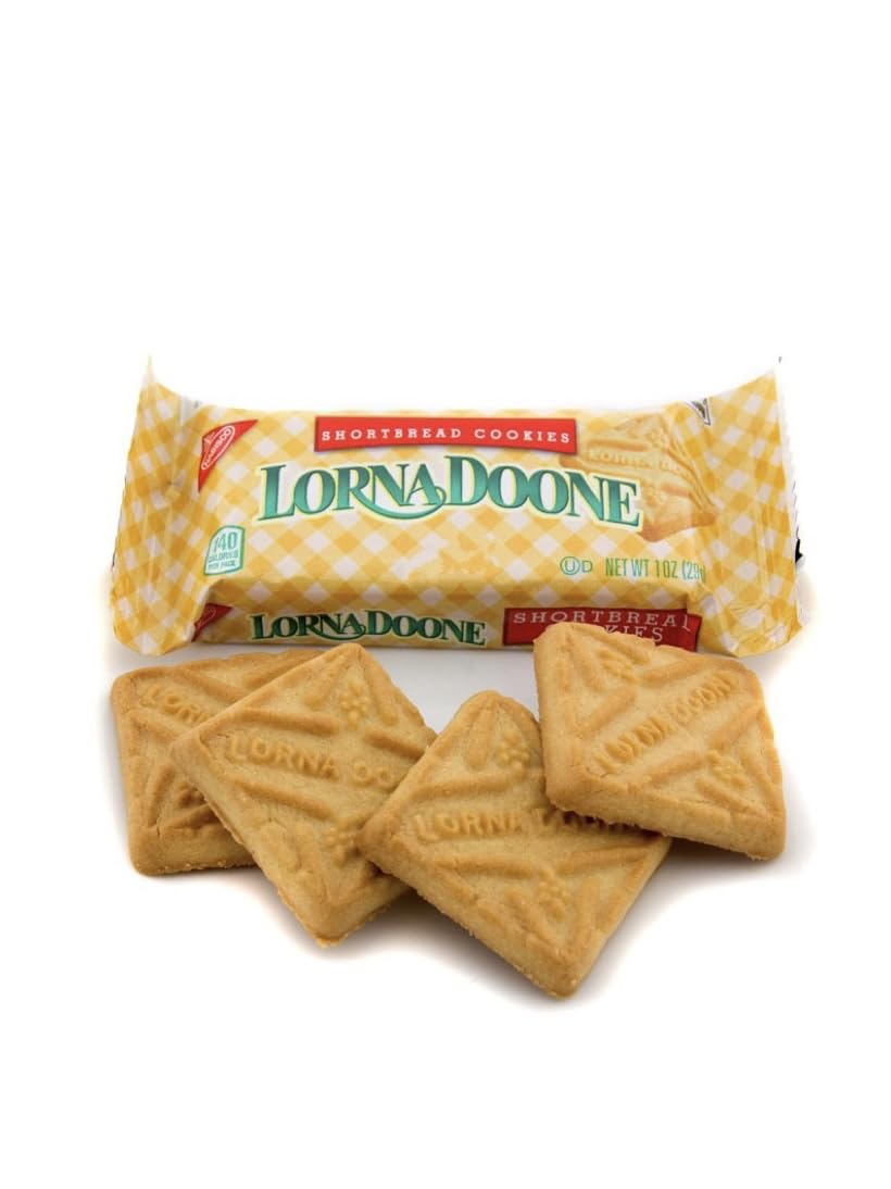Lorna Doone shortbread pack close-up highlighting buttery texture for quick snacking