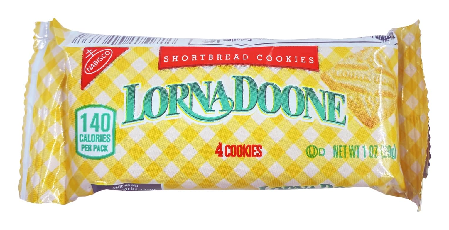 Lorna Doone wrapper with kosher symbol, ready for lunchboxes and snacks