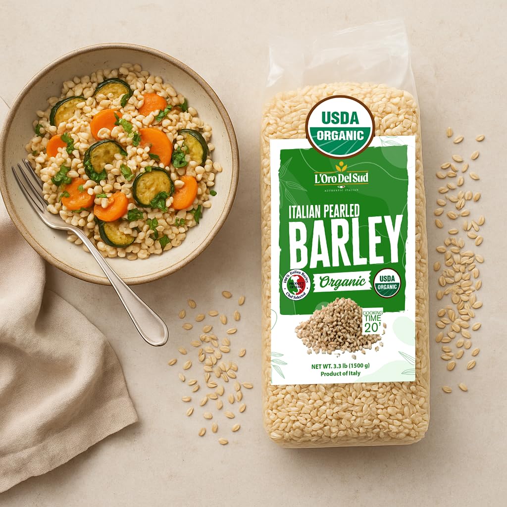 L'Oro Del Sud pearled barley grain salad with vegetables