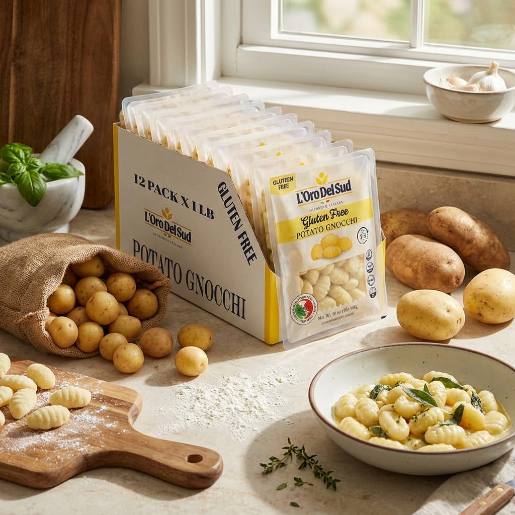 L'Oro Del Sud wheat-free gnocchi for gluten-free diets.