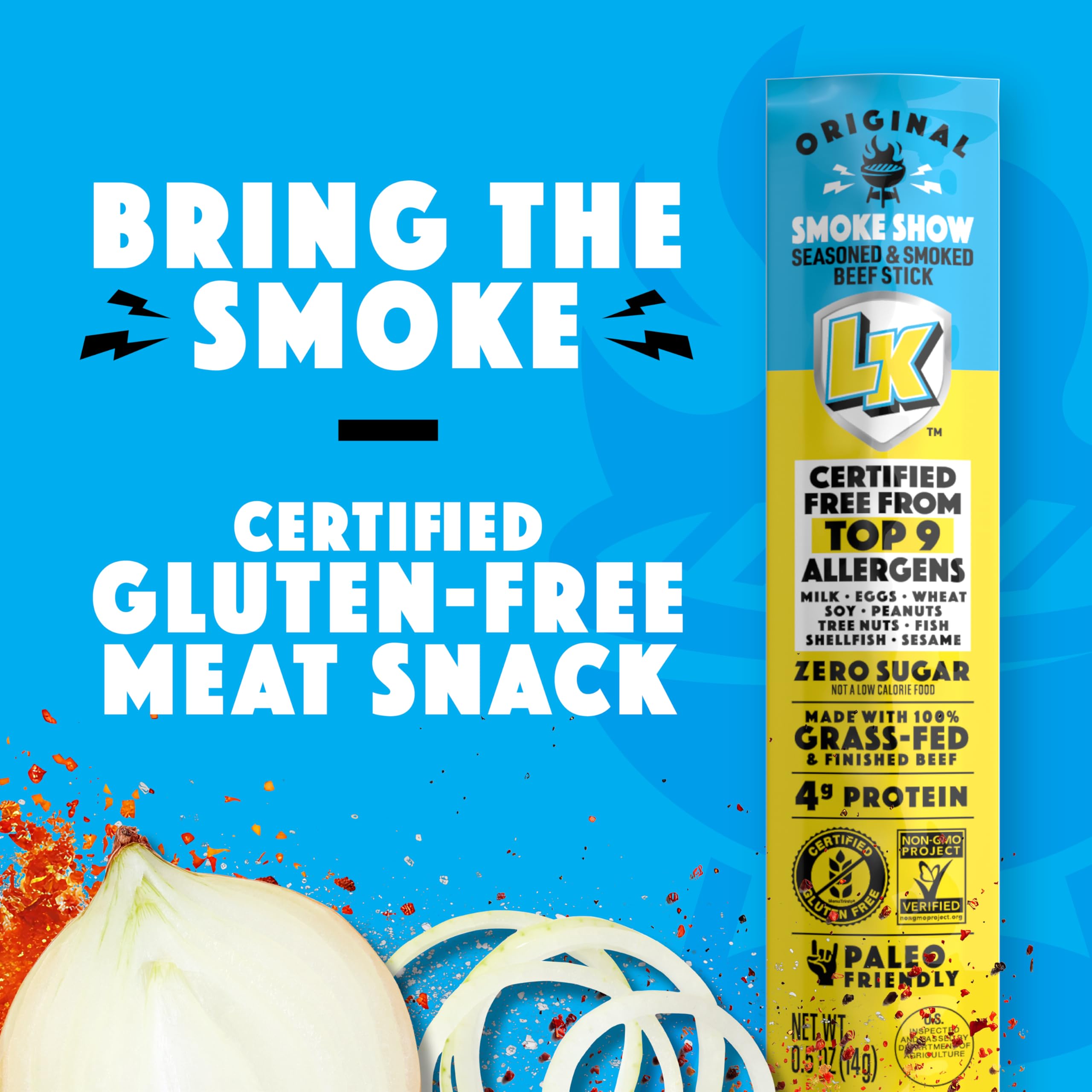 Smoke Show mini sticks in lunchbox, perfect for lunch and school snacks