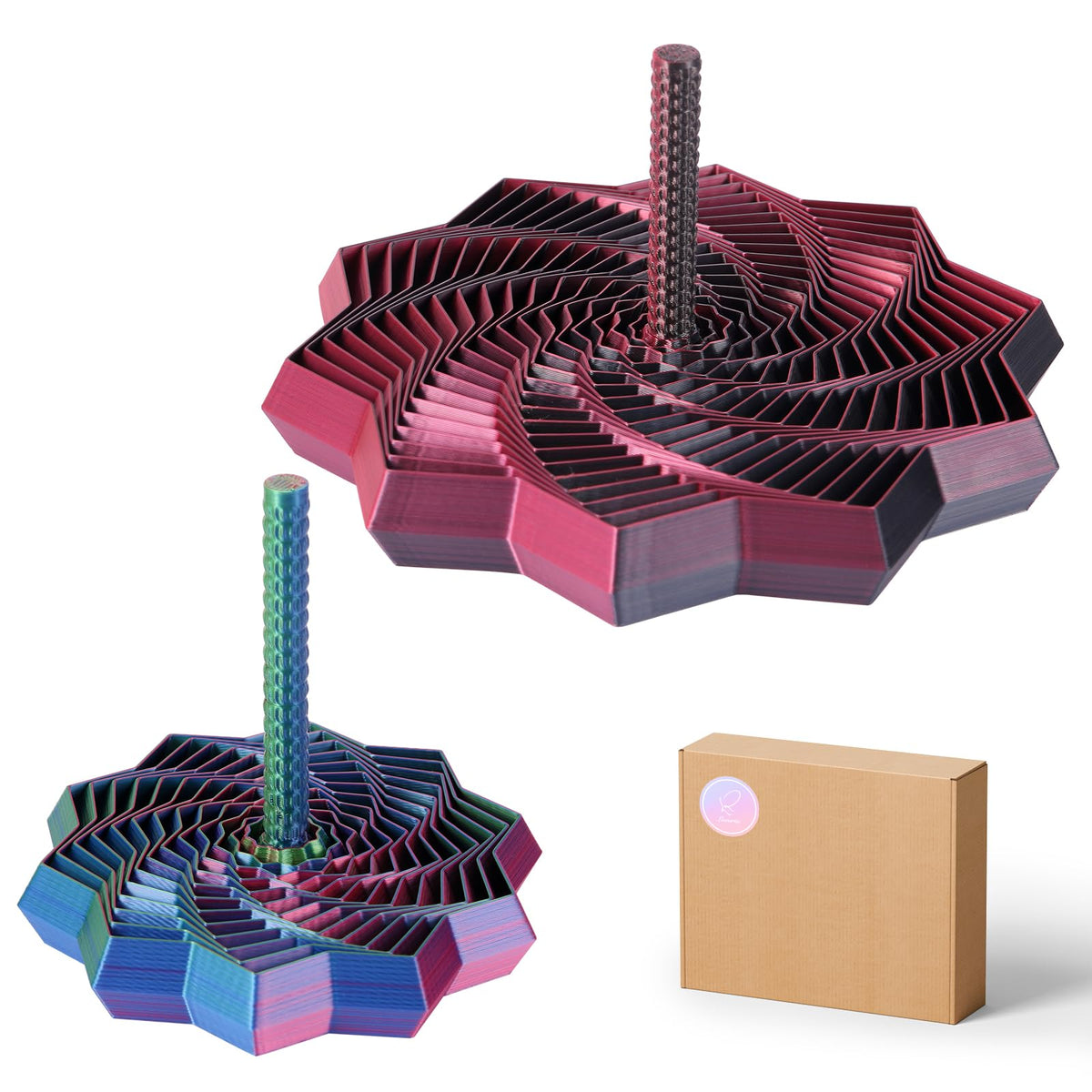 Losaria sensory star 3D design for focus and stress relief at the desk.