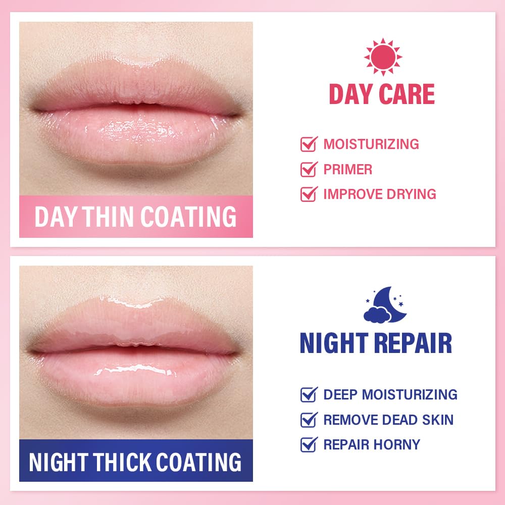 Loske Sleeping Lip Mask application step showing easy nightly lip care for nourished pout.