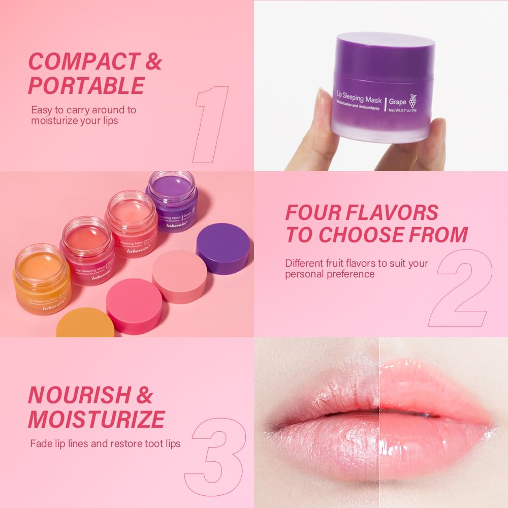 Loske Sleeping Lip Mask texture closeup reveals lightweight breathable film.
