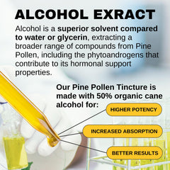 Lost Empire Herbs Pine Pollen Tincture drops under tongue; supports fast absorption.