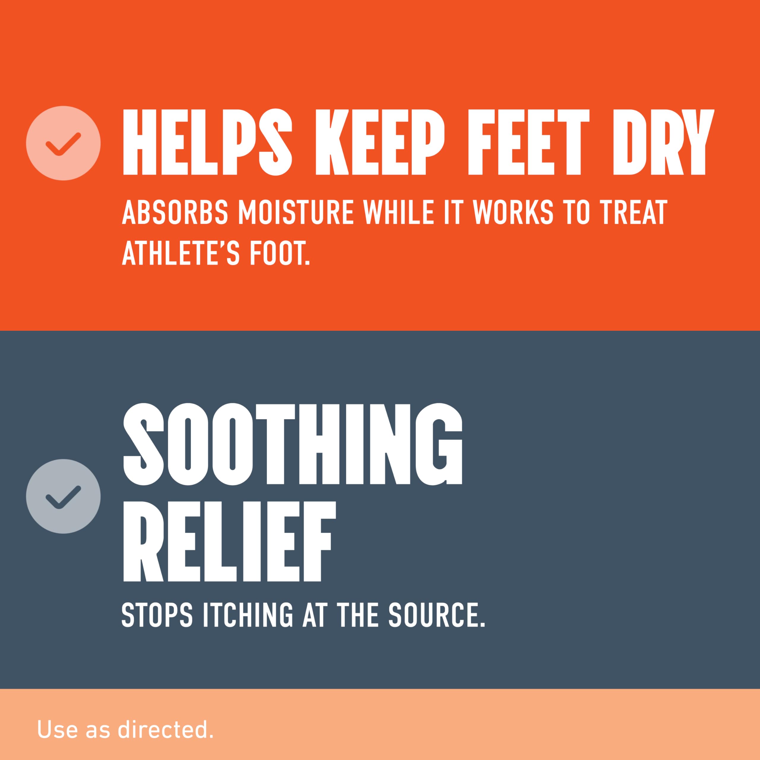 Lotrimin AF between-toes application relieves itch and cracking.