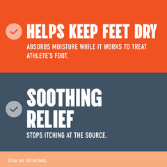 Lotrimin AF between-toes application relieves itch and cracking.