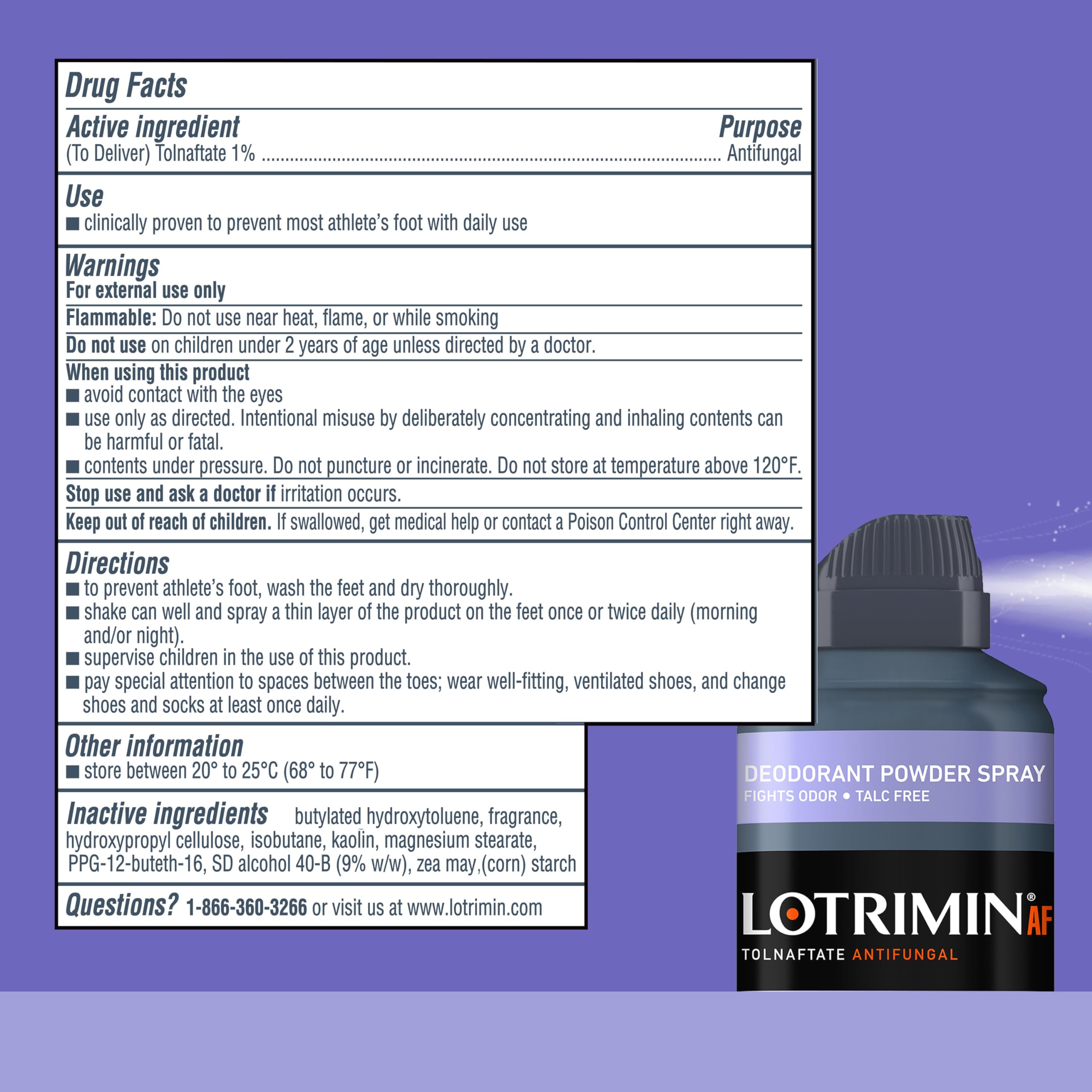 Lotrimin AF daily prevention packaging varies across regions.