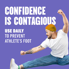 Lotrimin AF daily prevention spray-on-feet provides quick cooling and drying for comfort.