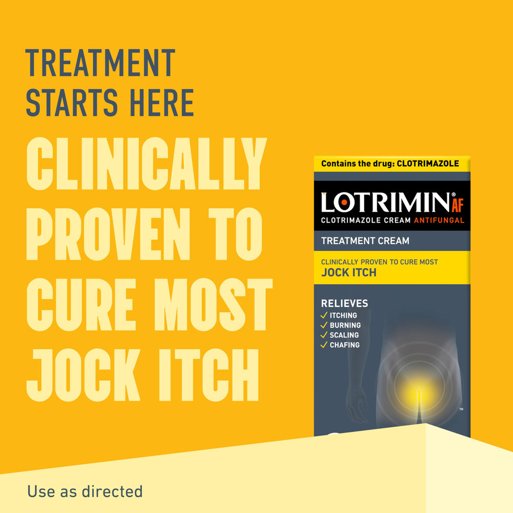 Lotrimin AF jock itch cream tube ready for easy topical relief