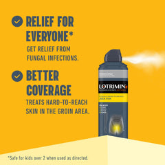 Front label of Lotrimin AF jock itch spray with active ingredient