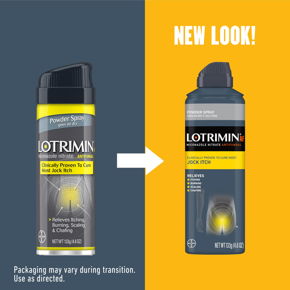 Spray action from Lotrimin AF reaches groin area for targeted relief