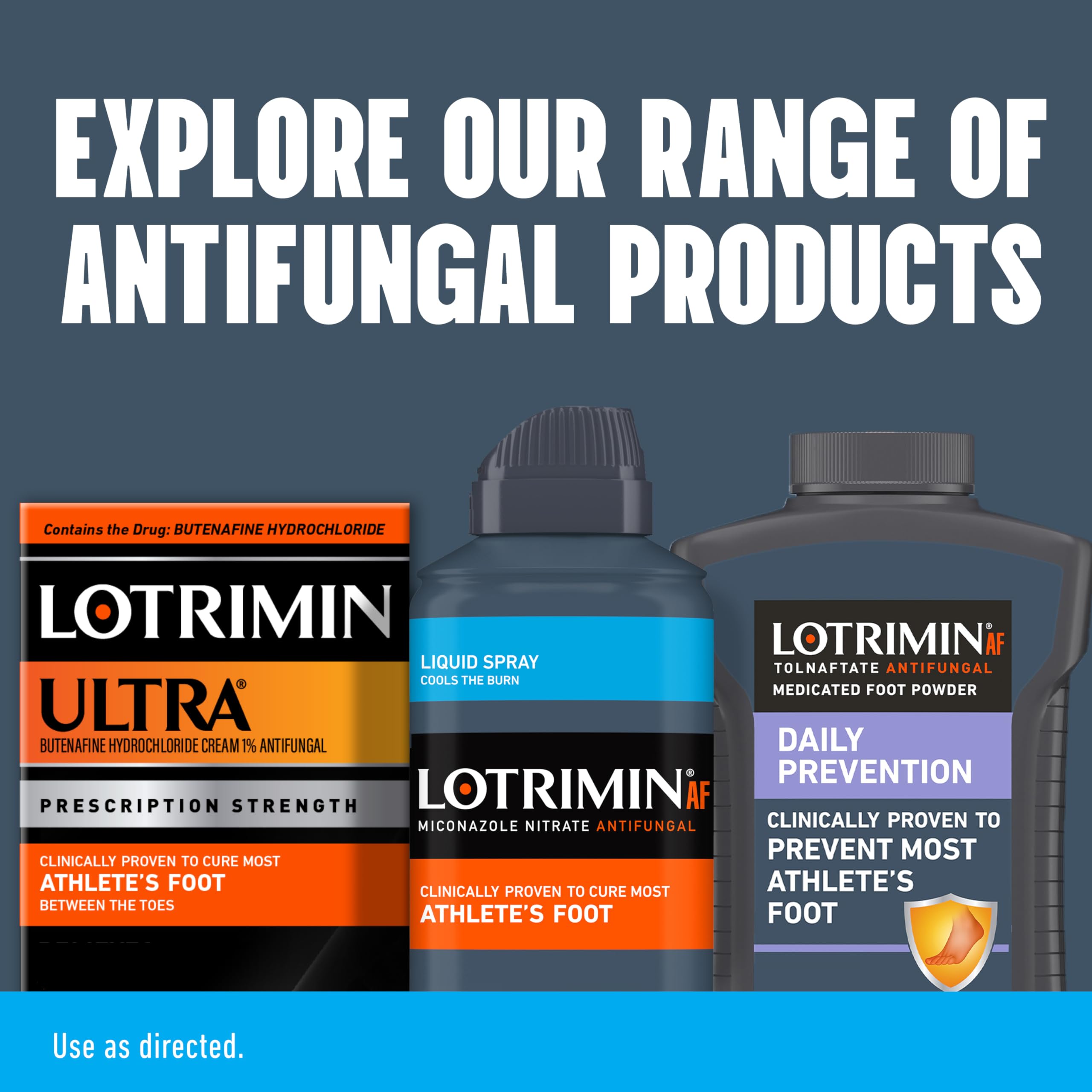 Lotrimin AF label close-up highlighting key ingredients.