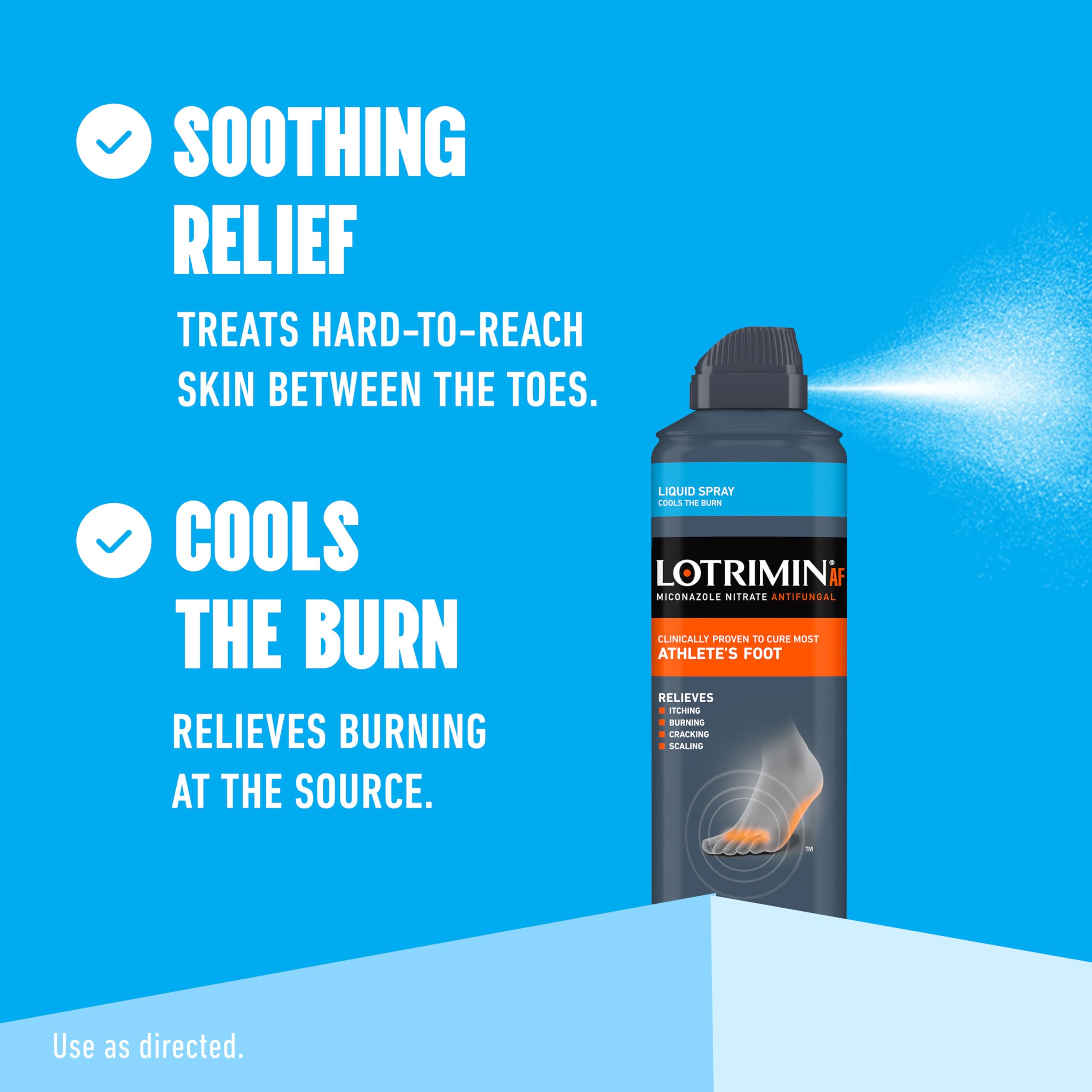 Lotrimin AF liquid spray pack of three for convenience.