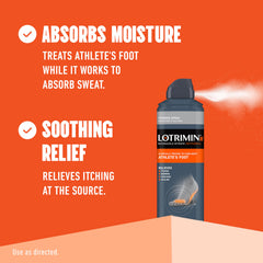 Lotrimin AF toe-area closeup highlights fast relief.