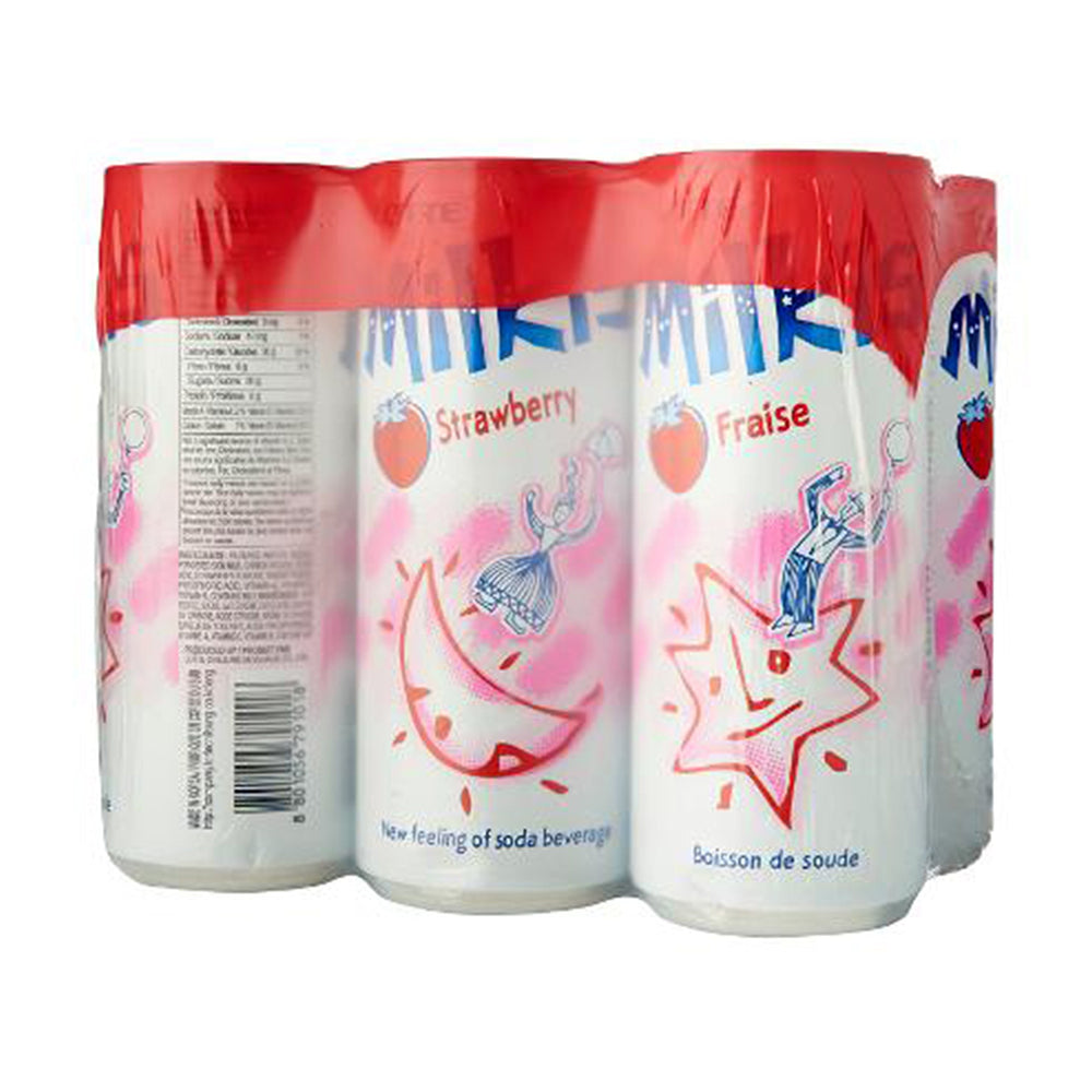 Lotte Milkis Strawberry Soda bottle with creamy fizz for a refreshing treat