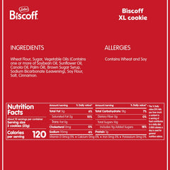 Lotus Biscoff two cookies per sleeve for portion control.