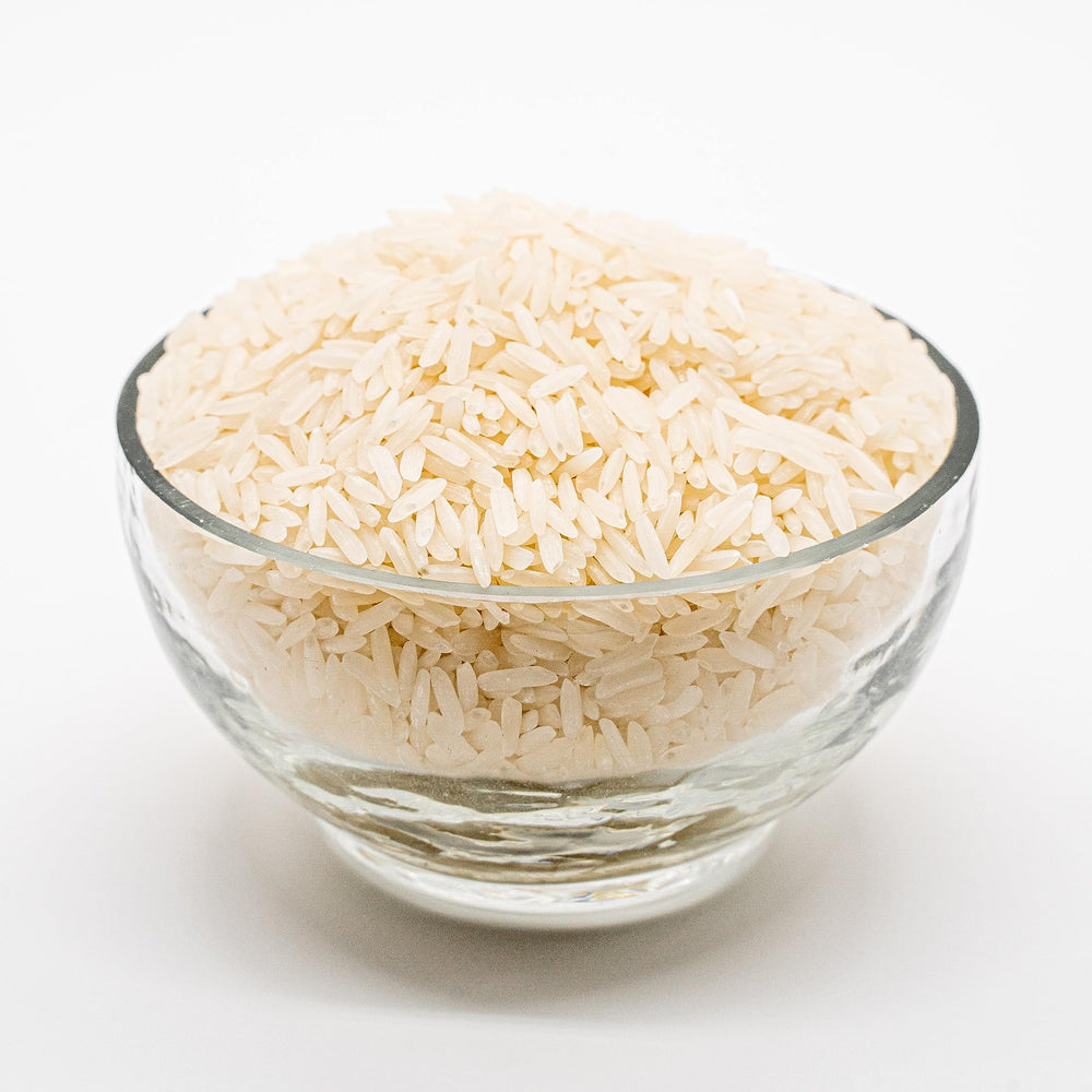 Lotus Foods Jasmine rice closeup reveals fragrant grains and gleaming texture