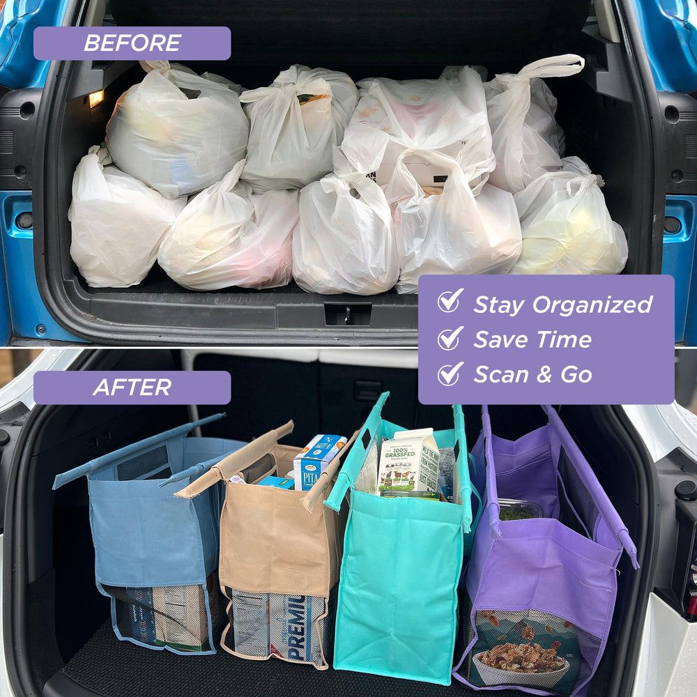 Lotus Original Trolley Bags fit Target and Kroger carts securely.